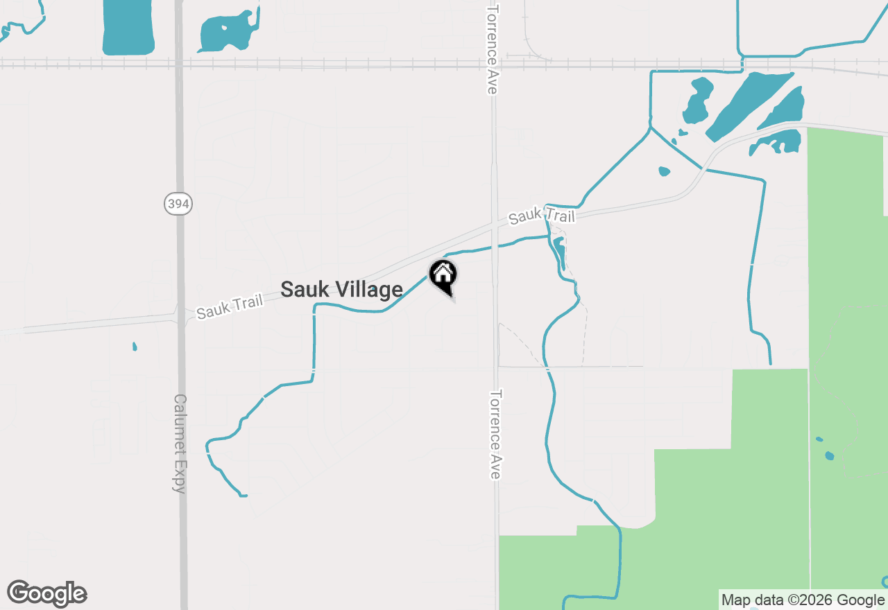 Map of 2444 Apache Avenue, Sauk Village, IL 60411