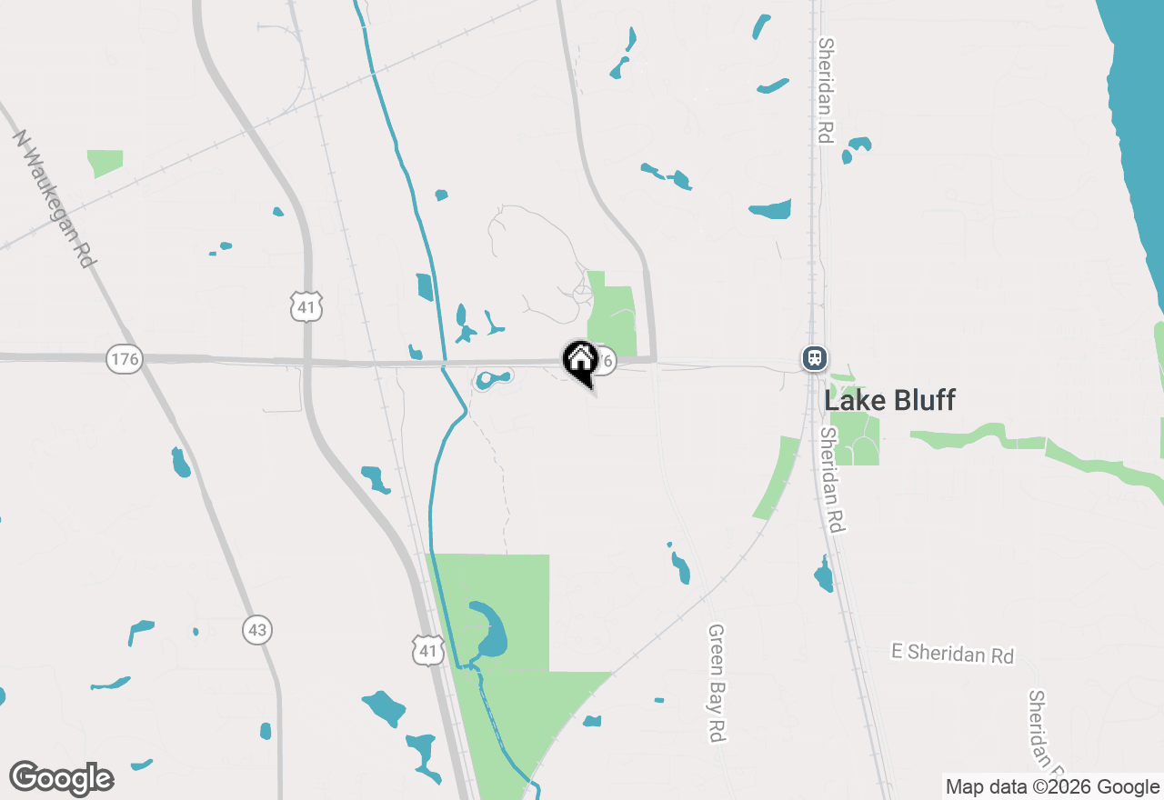 Map of 510 Sunset Terrace, Lake Bluff, IL 60044