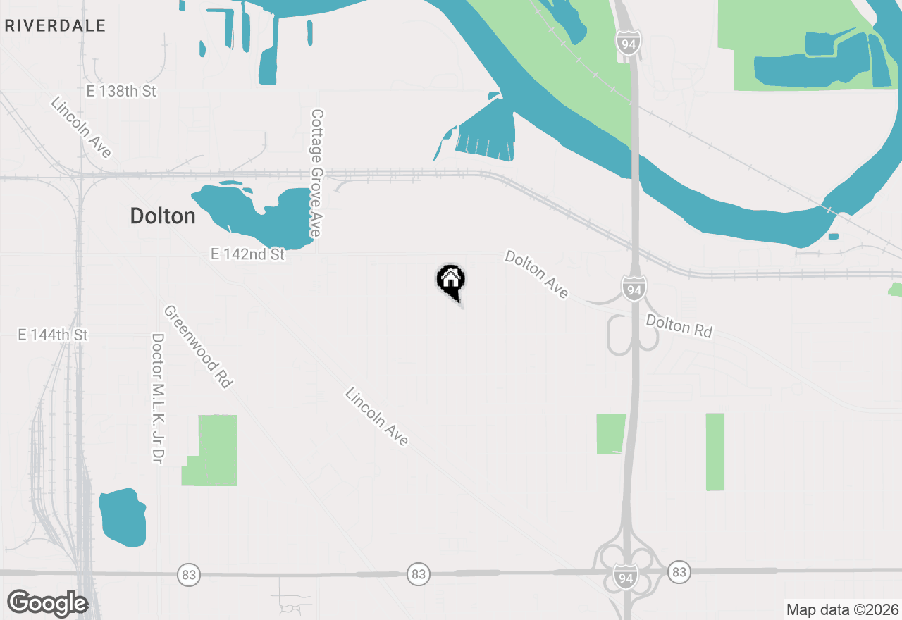 Map of 14318 University Avenue, Dolton, IL 60419