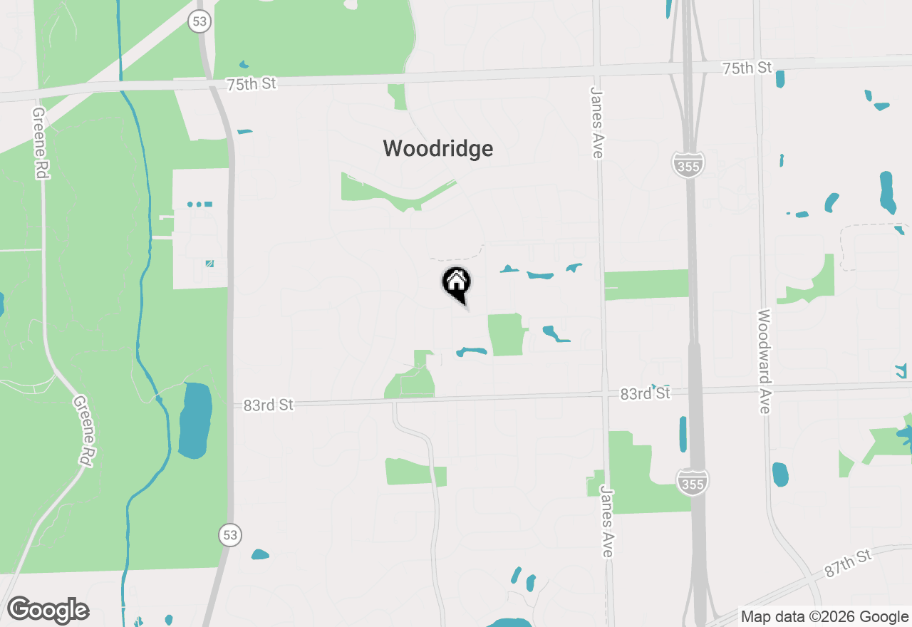 Map of 8039 Geneva Street, Woodridge, IL 60517