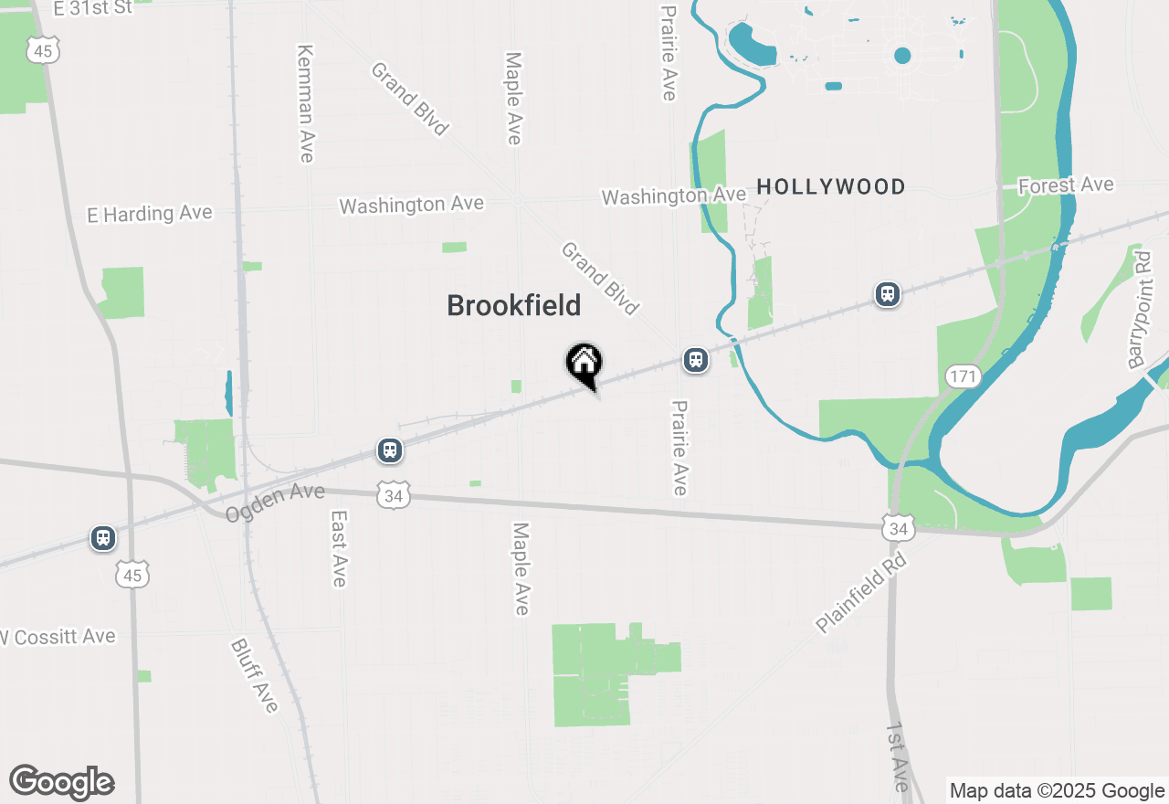 Map of 9025 Burlington Avenue, Brookfield, IL 60513