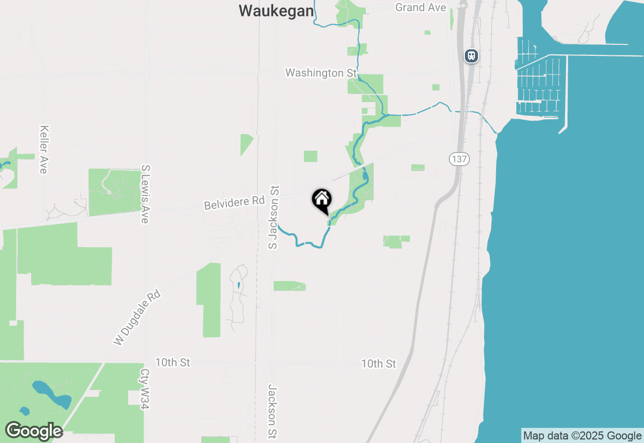 Map of 565 Powell Avenue, Waukegan, IL 60085