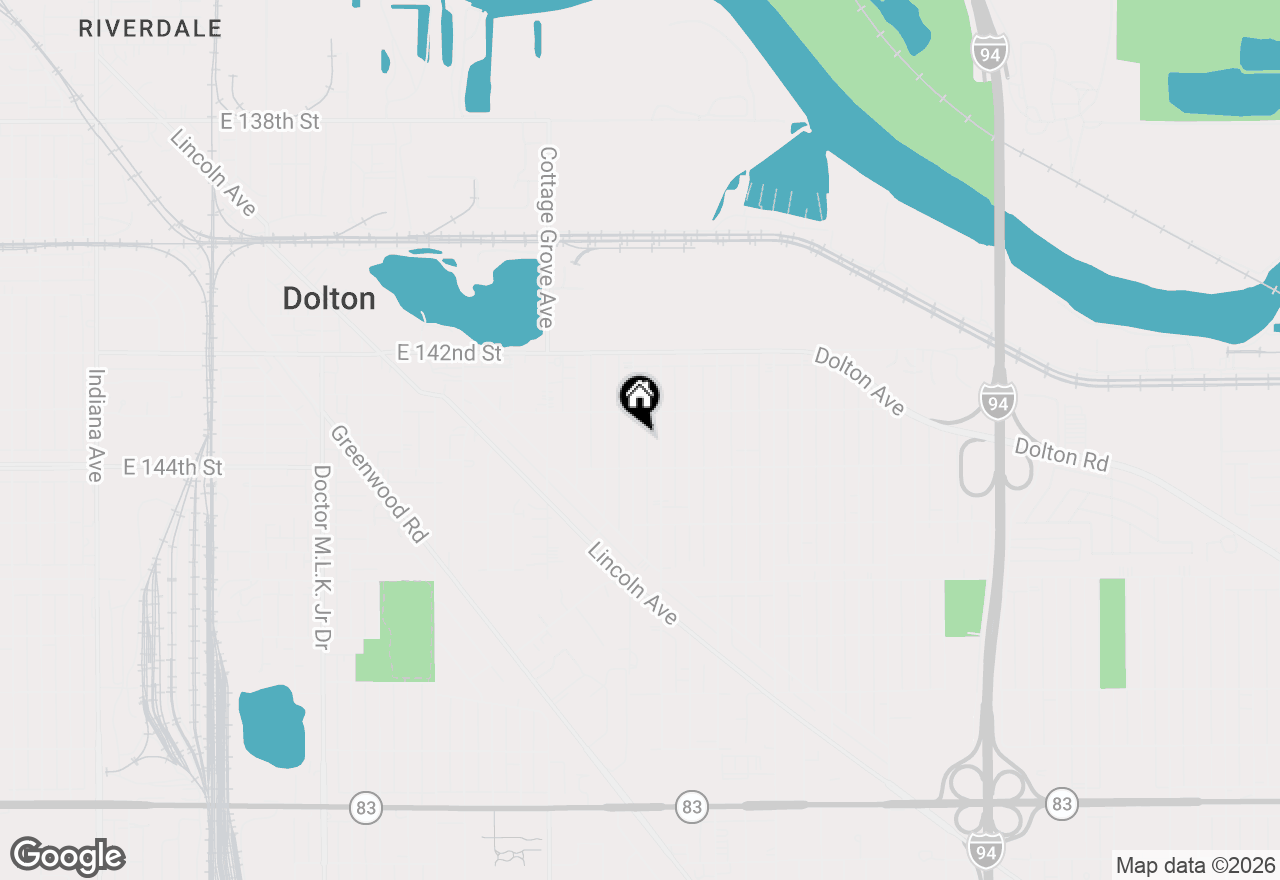 Map of 14325 Ingleside Avenue, Dolton, IL 60419