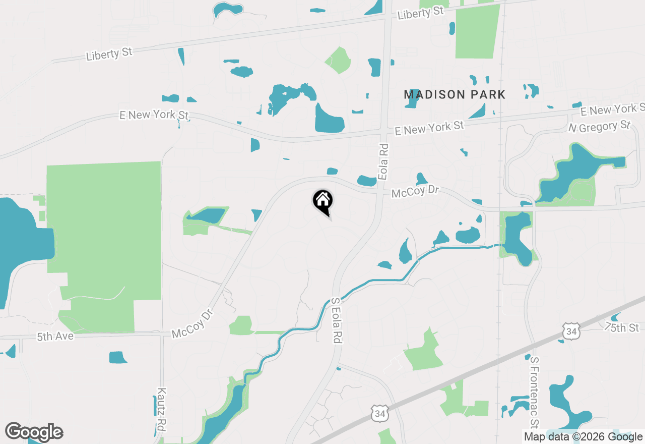 Map of 2875 Carriage Way, Aurora, IL 60504