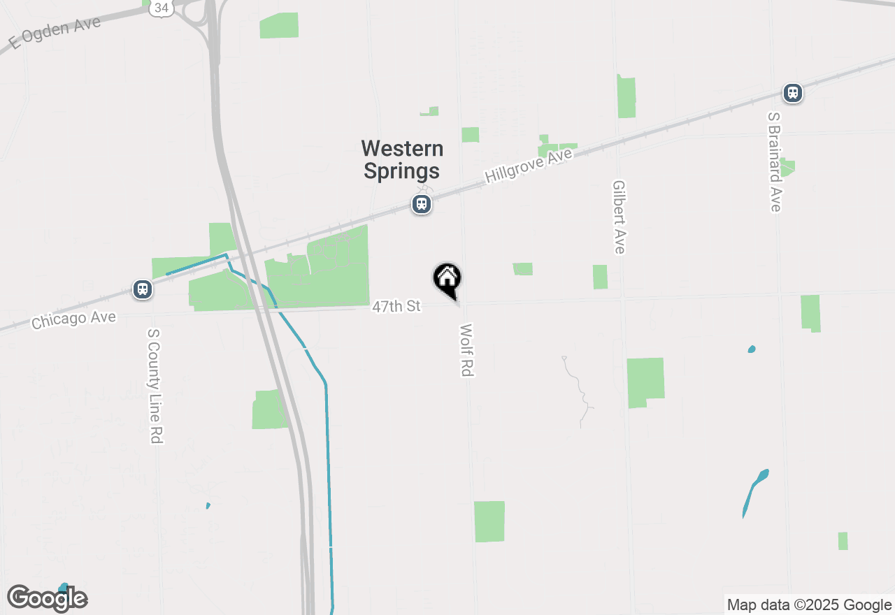 Map of 4701 Lawn Avenue, Western Springs, IL 60558