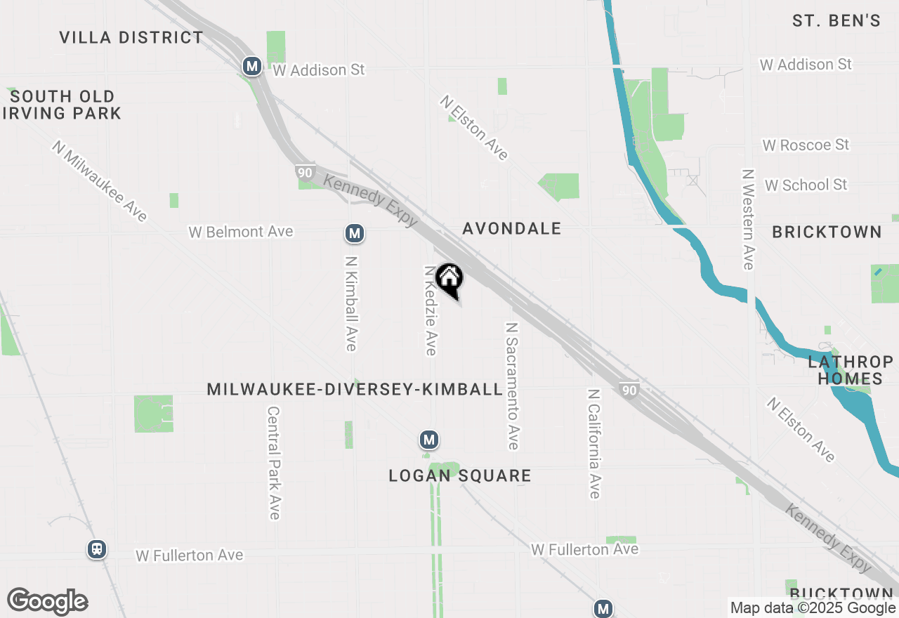 Map of 3143 W Wellington Avenue #1, Chicago, IL 60618