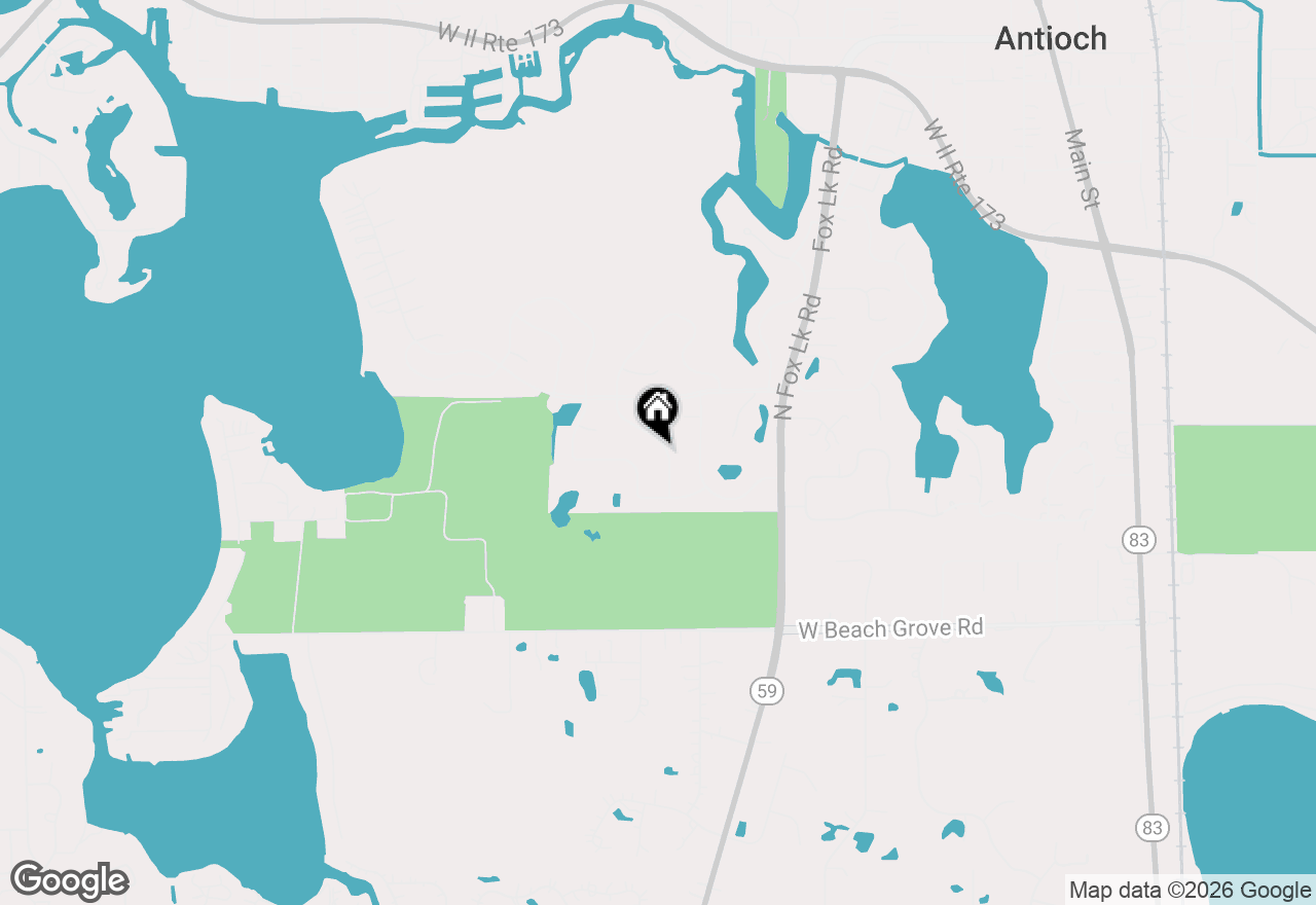 Map of 1412 Redwing Drive, Antioch, IL 60002