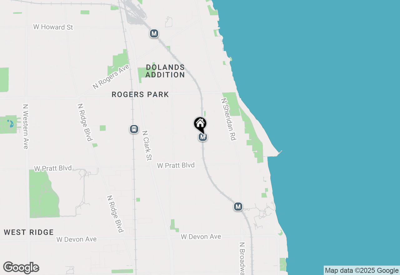 Map of 1406 W Morse Avenue, Chicago, IL 60626