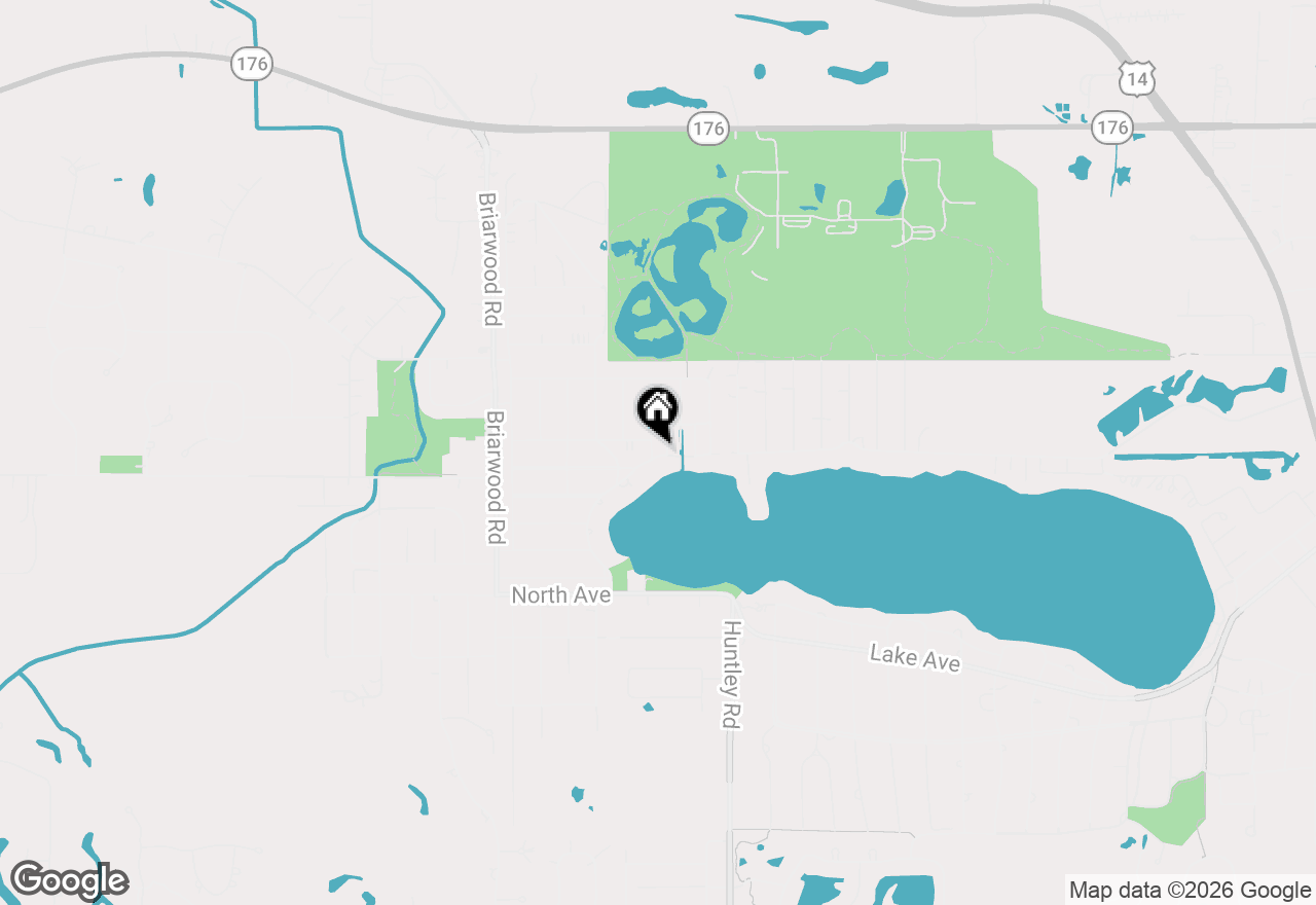 Map of 136 Edgewater Drive, Crystal Lake, IL 60014