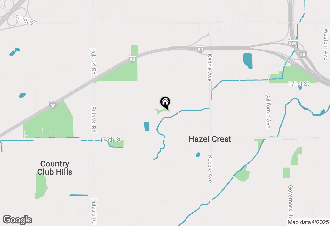 Map of 3507 Hazel Lane, Hazel Crest, IL 60429