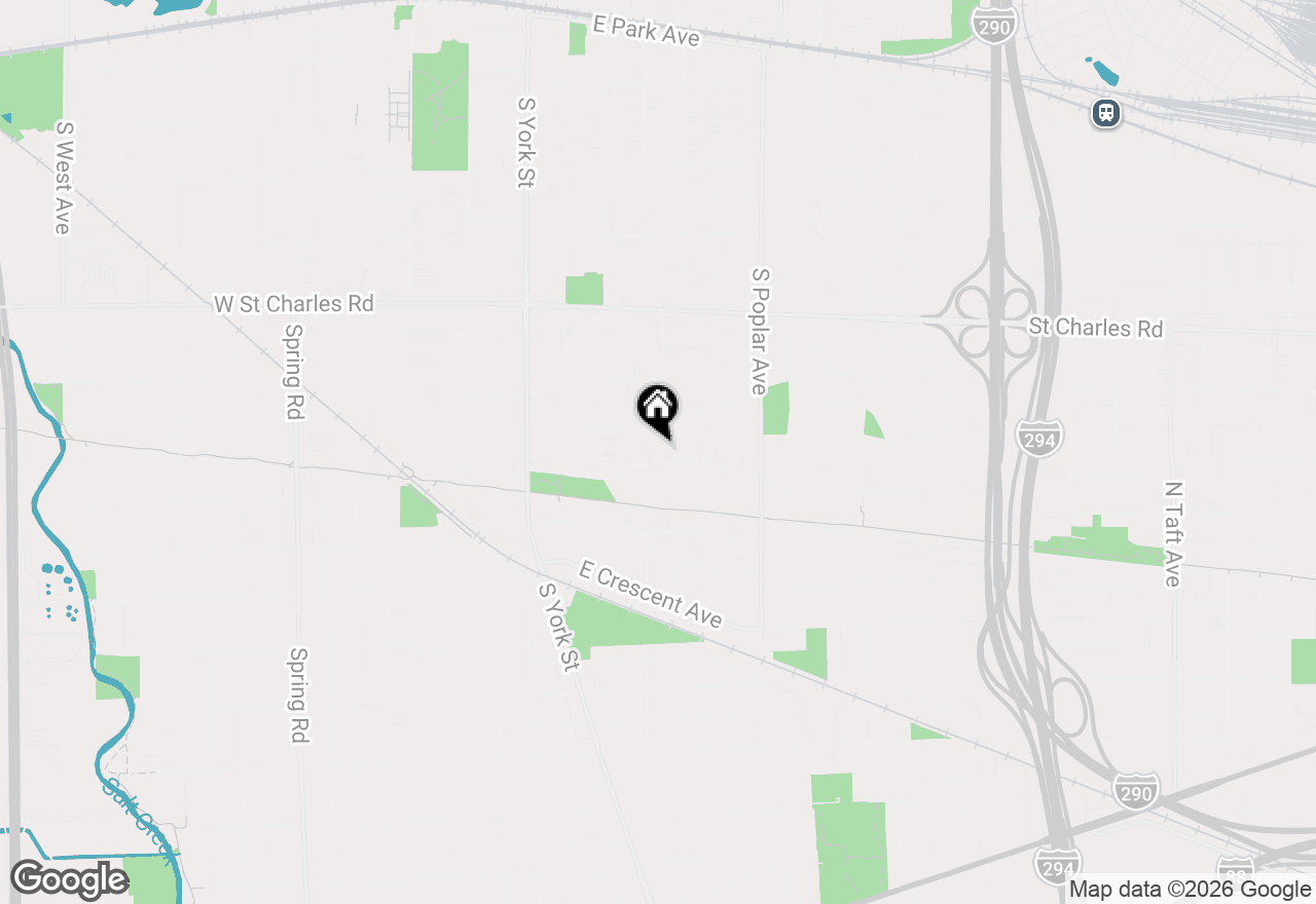 Map of 207 E South Street, Elmhurst, IL 60126