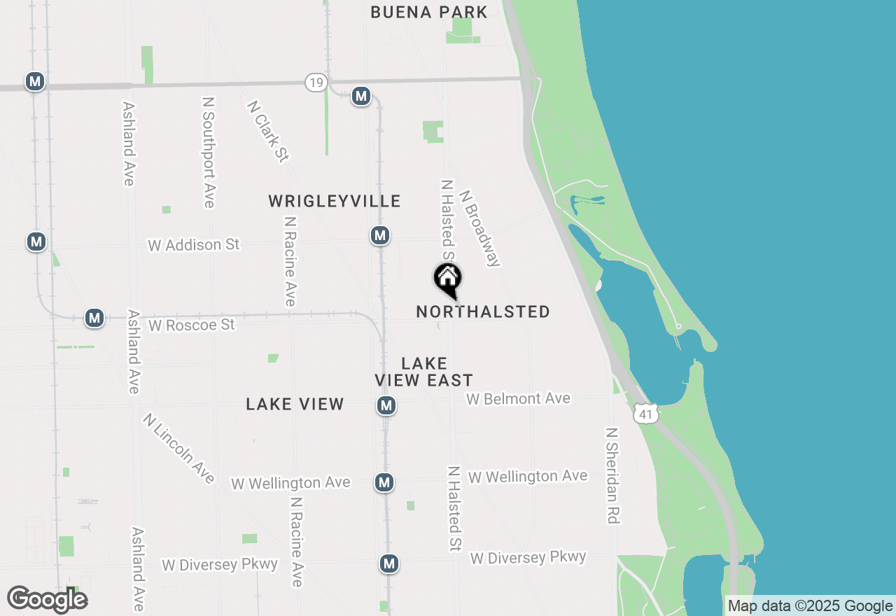 Map of 3414 N Halsted Street #104-4, Chicago, IL 60657