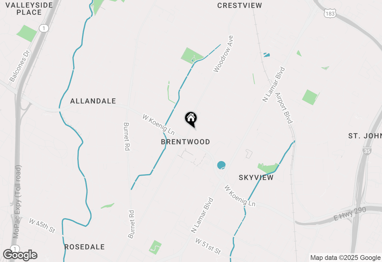 Map of 6005 Woodrow Ave, Austin, TX 78757