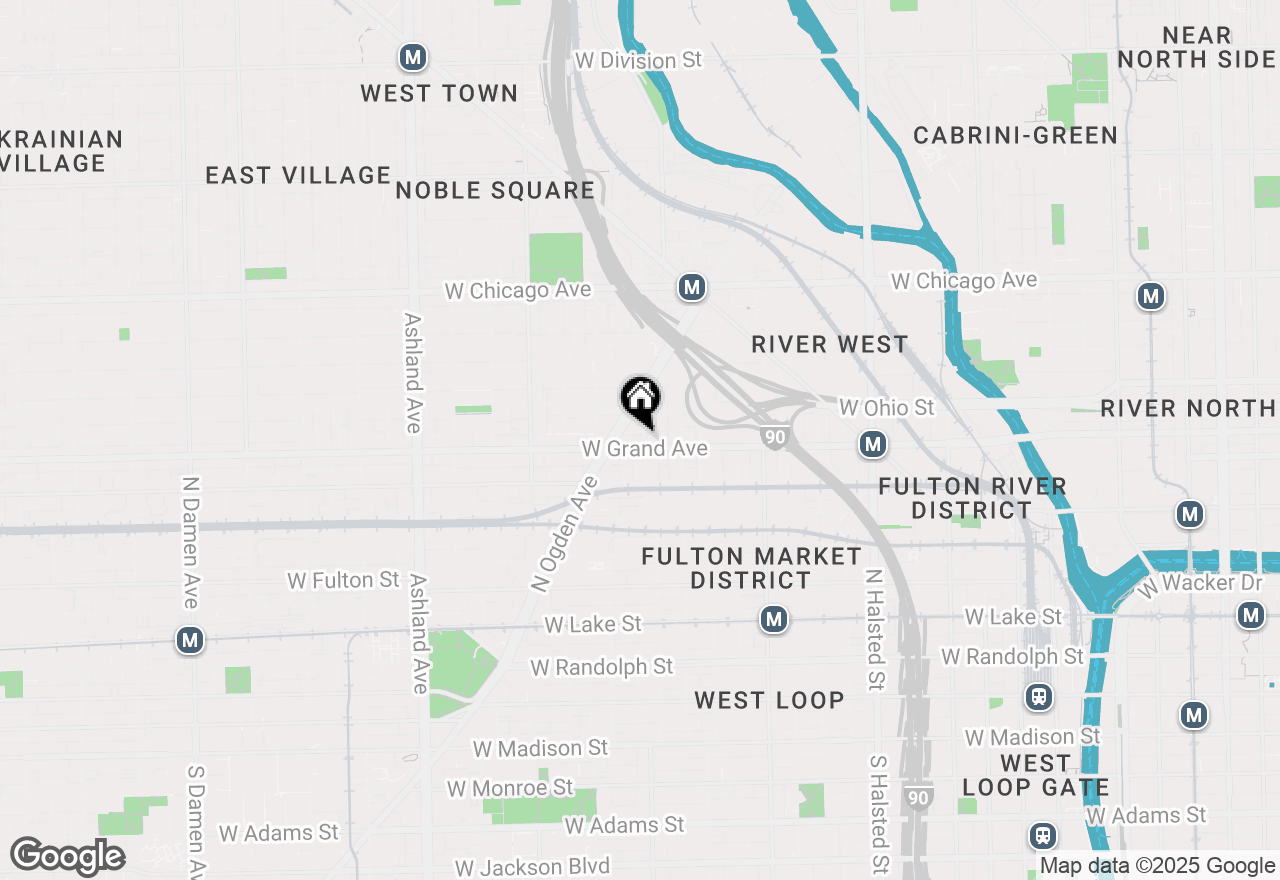 Map of 1200 W Grand Avenue #2, Chicago, IL 60642