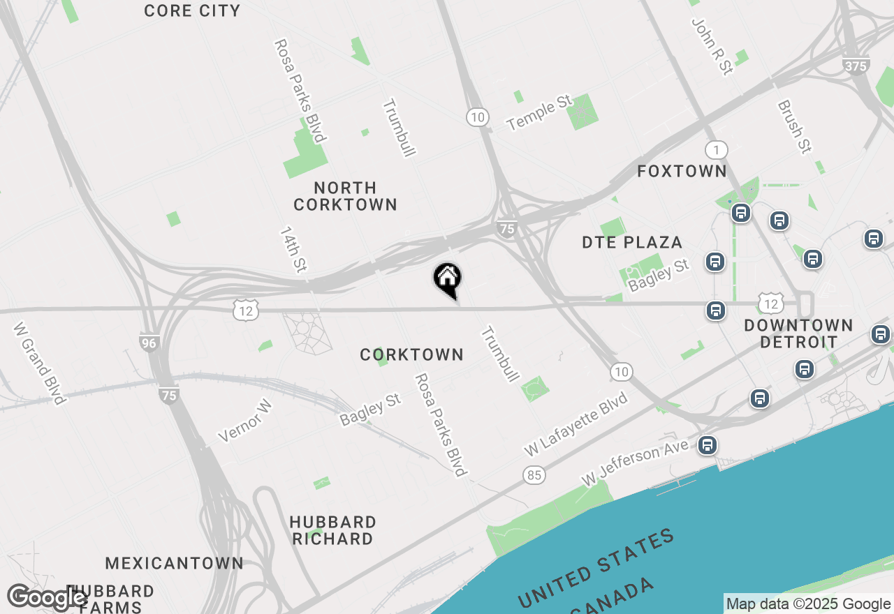 Map of 1620 Michigan Avenue #328, Detroit, MI 48216