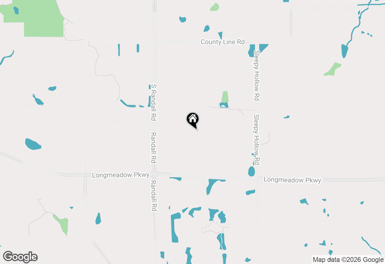 Map of 1223 Glenmont Street, Algonquin, IL 60102