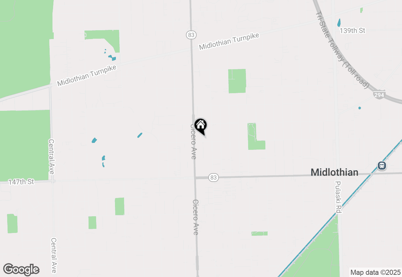 Map of 14448 Keating Avenue, Midlothian, IL 60445