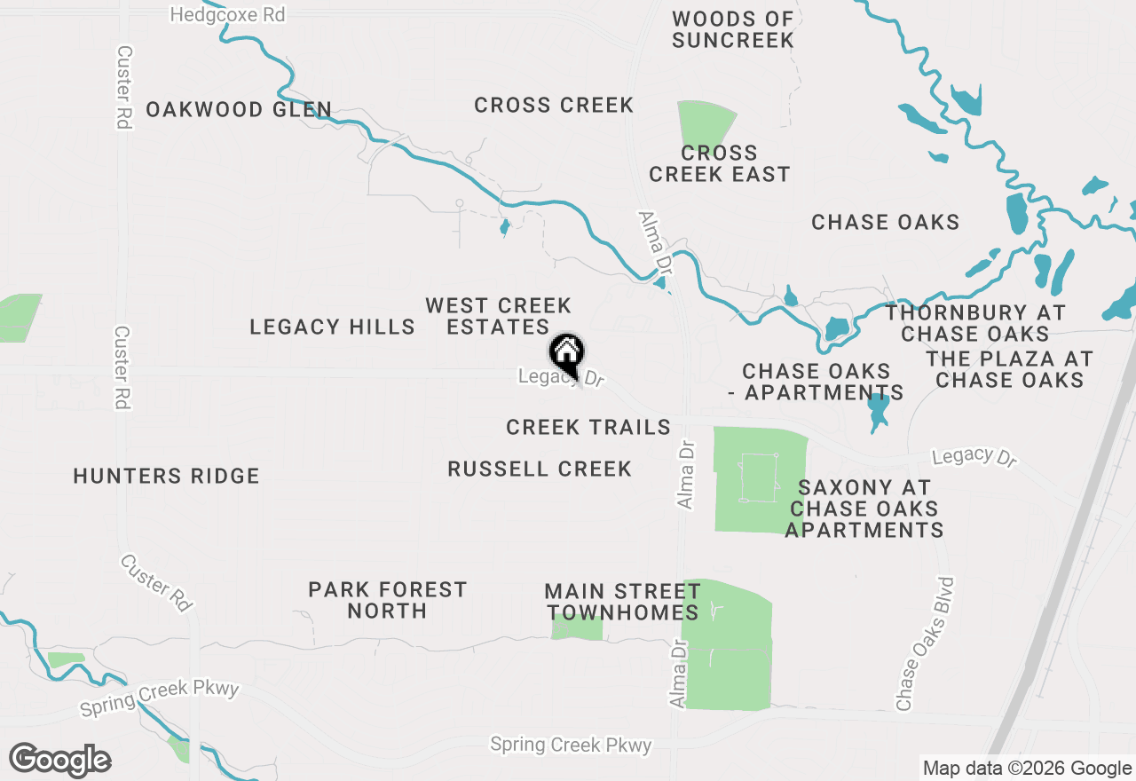 Map of 1305 Berkeley Court, Plano, TX 75023