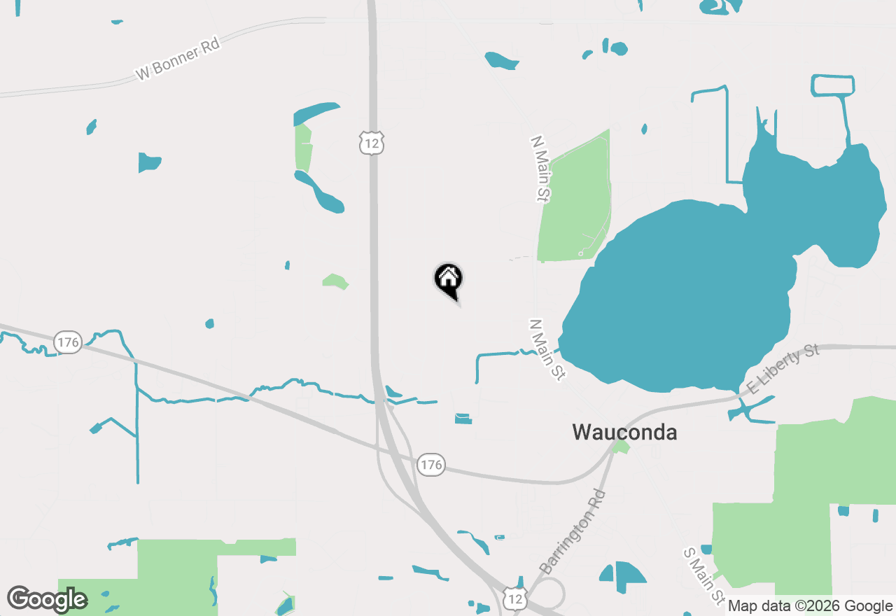 Map of 406 Brown Street, Wauconda, IL 60084