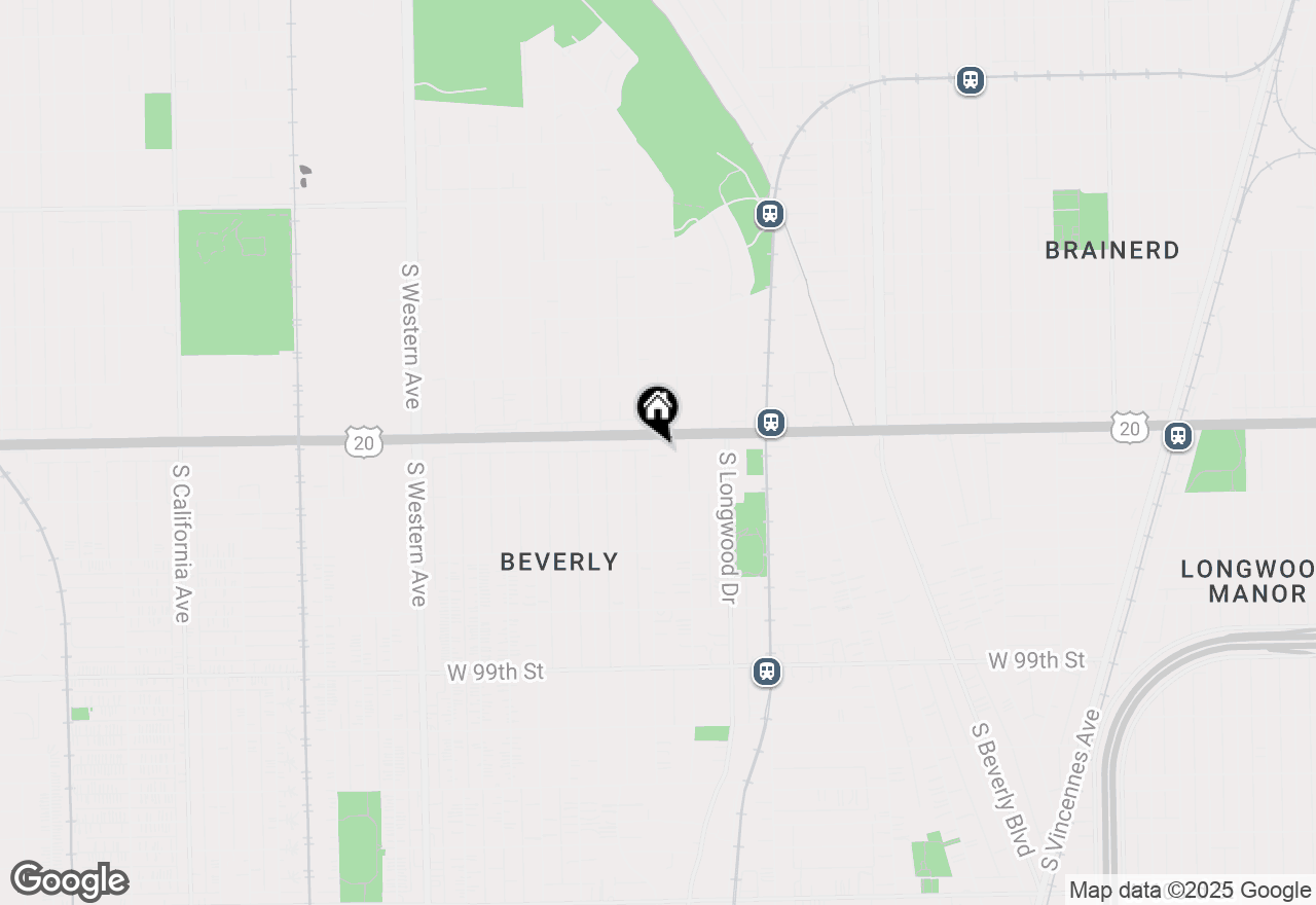 Map of 9515 S Damen Avenue, Chicago, IL 60643