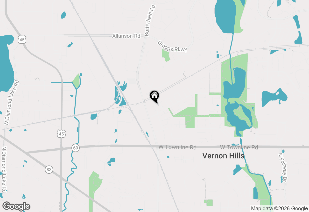 Map of 455 Kennedy Place, Vernon Hills, IL 60061
