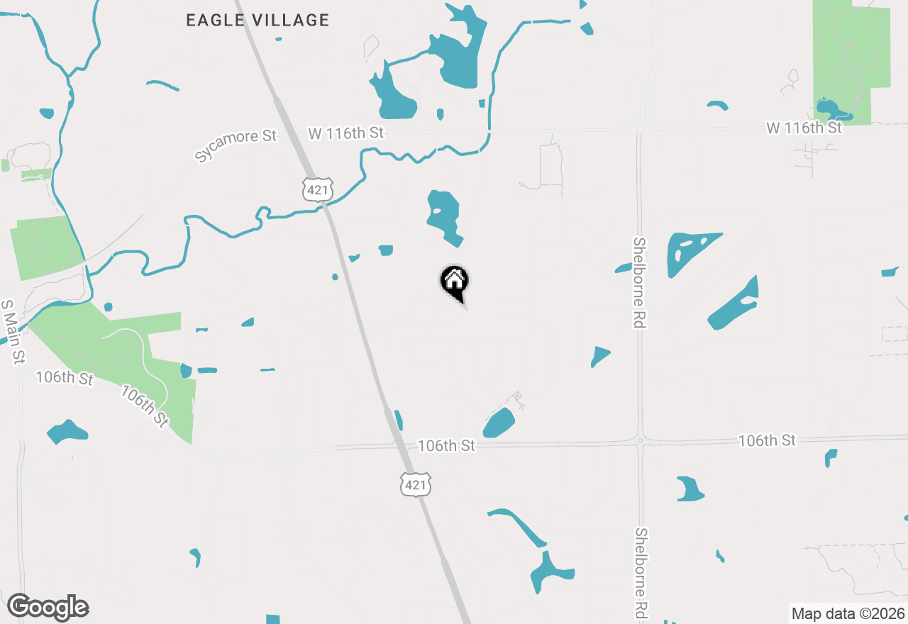 Map of 3981 Eldor Flower Drive, Zionsville, IN 46077