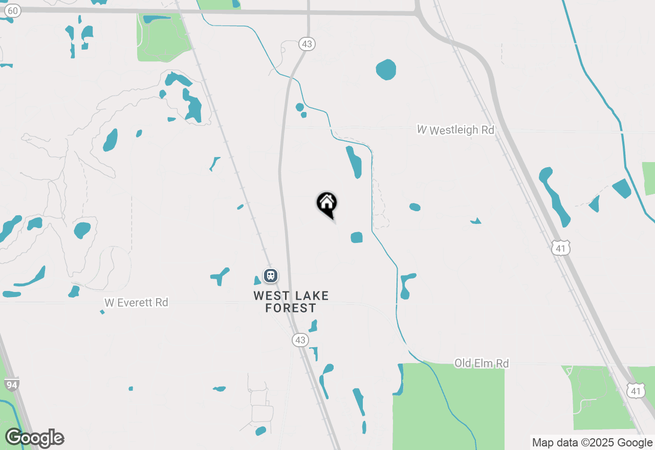 Map of 931 Coventry Drive, Lake Forest, IL 60045