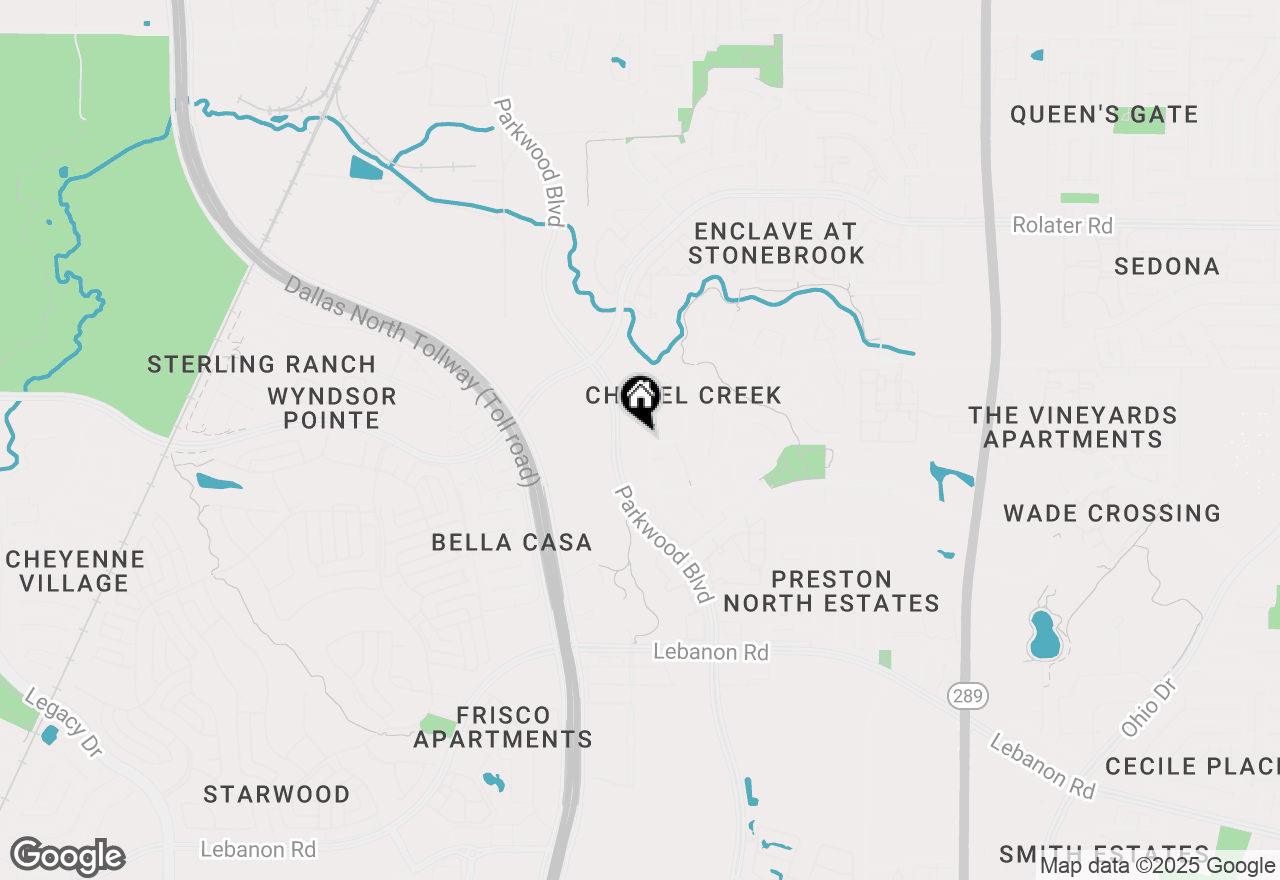 Map of 6301 Shady Oaks Drive, Frisco, TX 75034