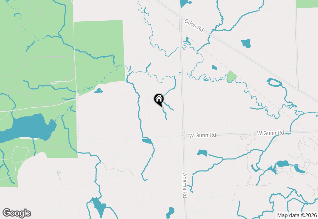 Map of 3881 Trout Creek Lane, Oakland, MI 48363