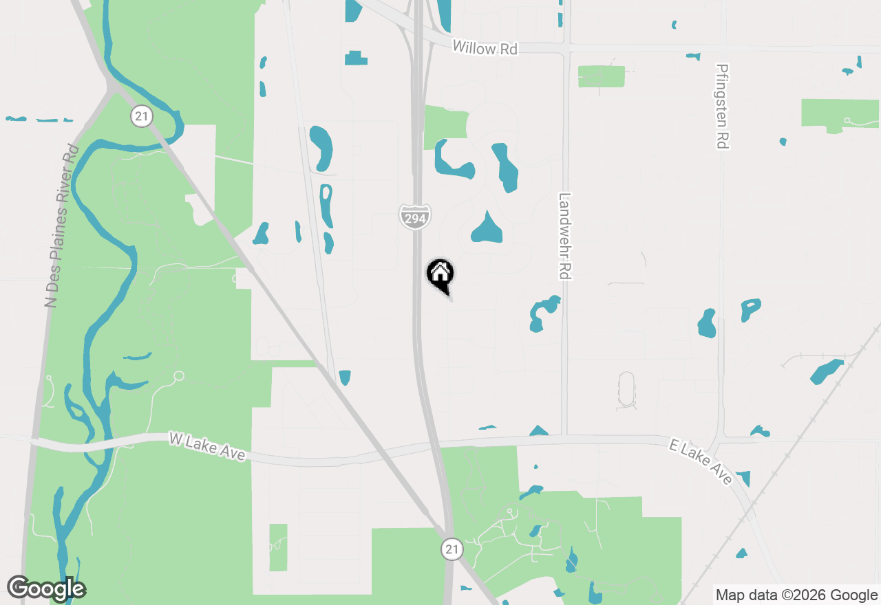 Map of 4402 Pynsky Road, Glenview, IL 60026