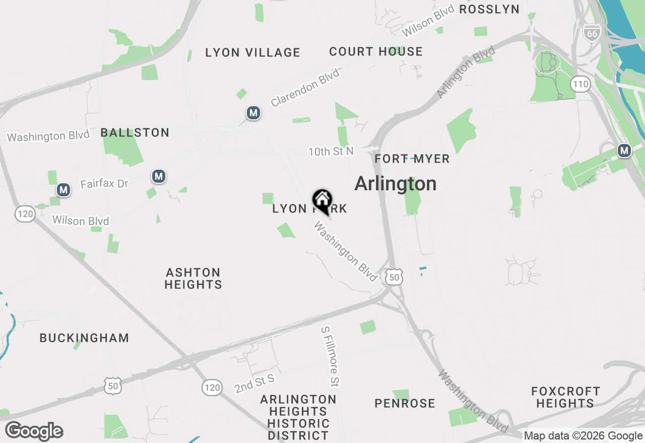 Map of 411 N Bryan Street, Arlington, VA 22201