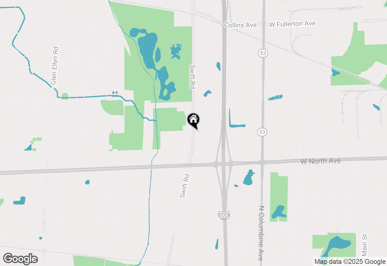 Map of 2N180 Swift Road, Lombard, IL 60148