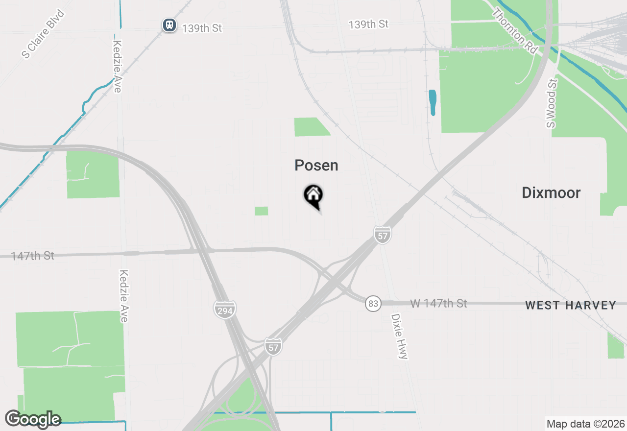 Map of 14542 S Campbell Avenue, Posen, IL 60469