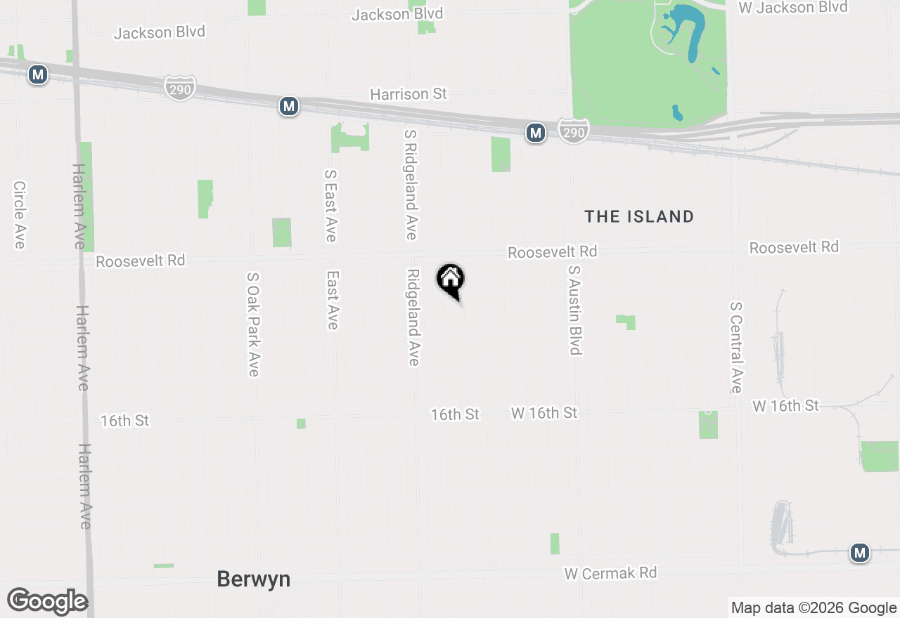 Map of 1318 Highland Avenue, Berwyn, IL 60402