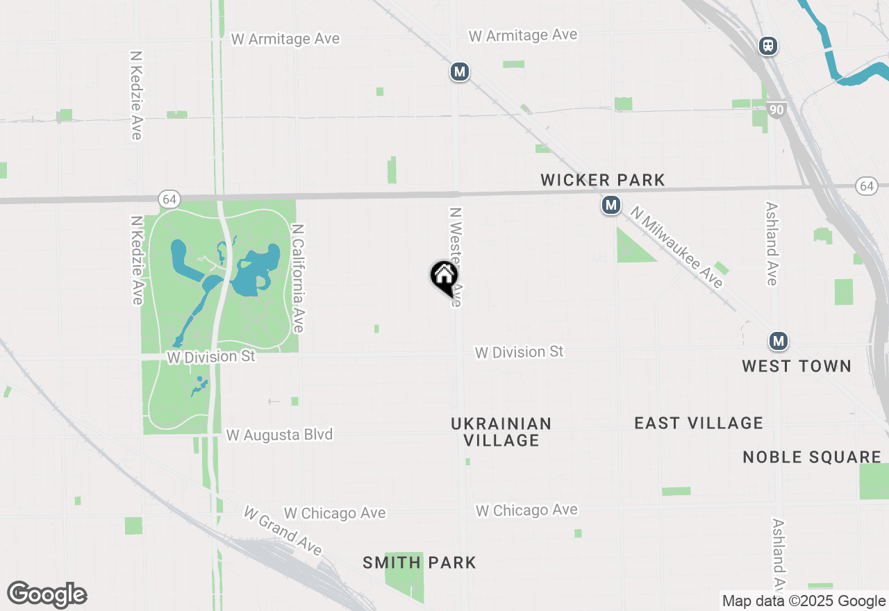 Map of 1311 N Artesian Avenue, Chicago, IL 60622