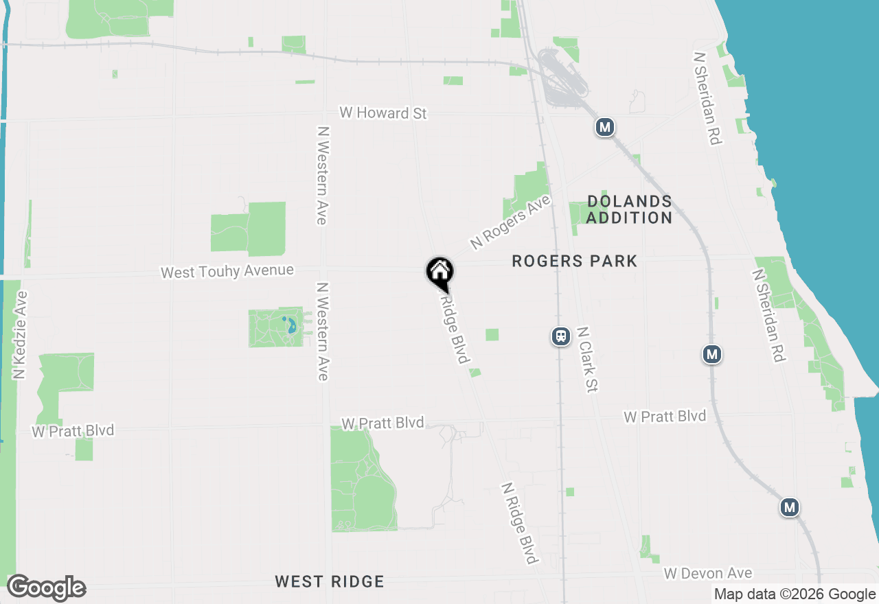 Map of 7070 N Ridge Boulevard #1B, Chicago, IL 60645
