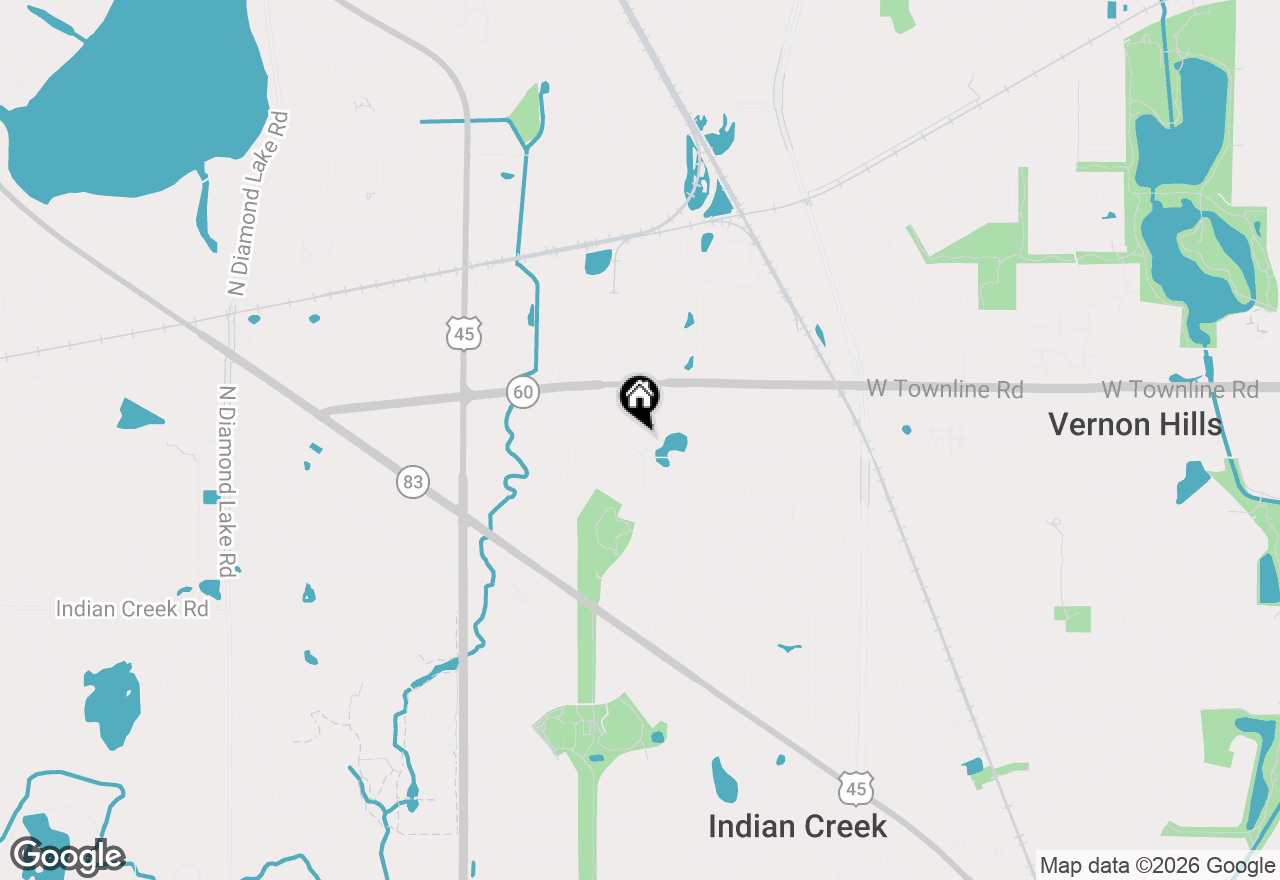 Map of 674 Portage Court, Vernon Hills, IL 60061