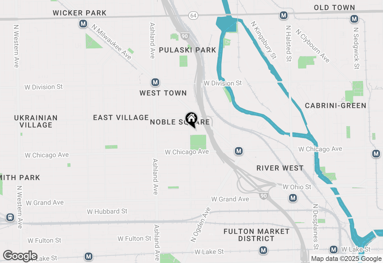 Map of 1340 W Chestnut Street #303, Chicago, IL 60642