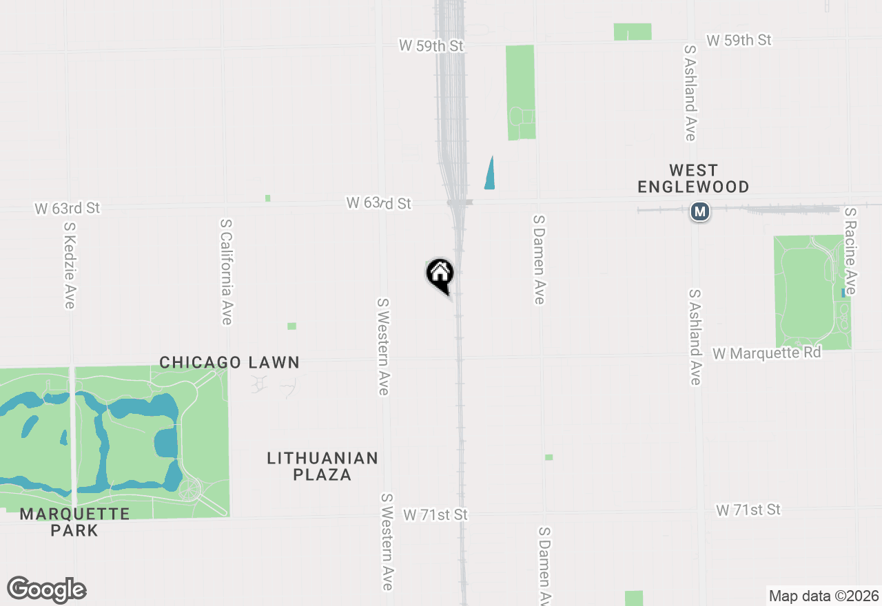 Map of 6534 S Bell Avenue, Chicago, IL 60636
