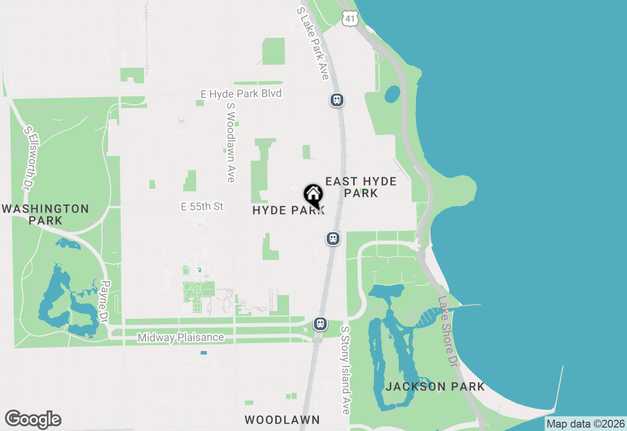 Map of 1456 E Park Place, Chicago, IL 60637