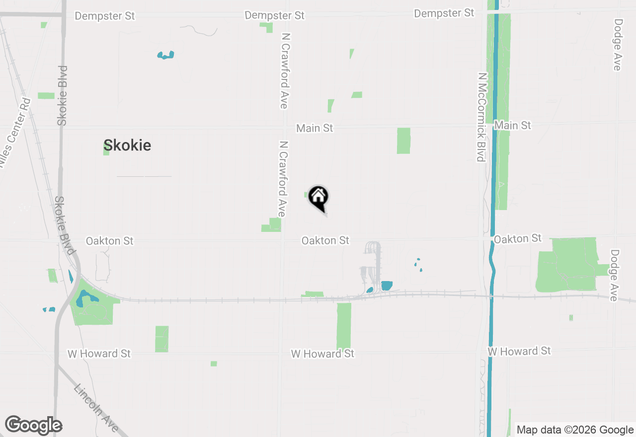 Map of 8049 E Prairie Road, Skokie, IL 60076