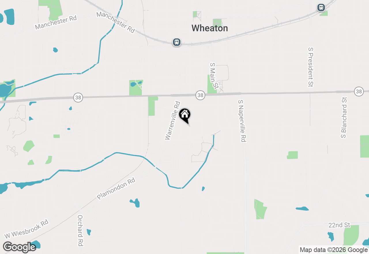 Map of 921 James Court, Wheaton, IL 60189