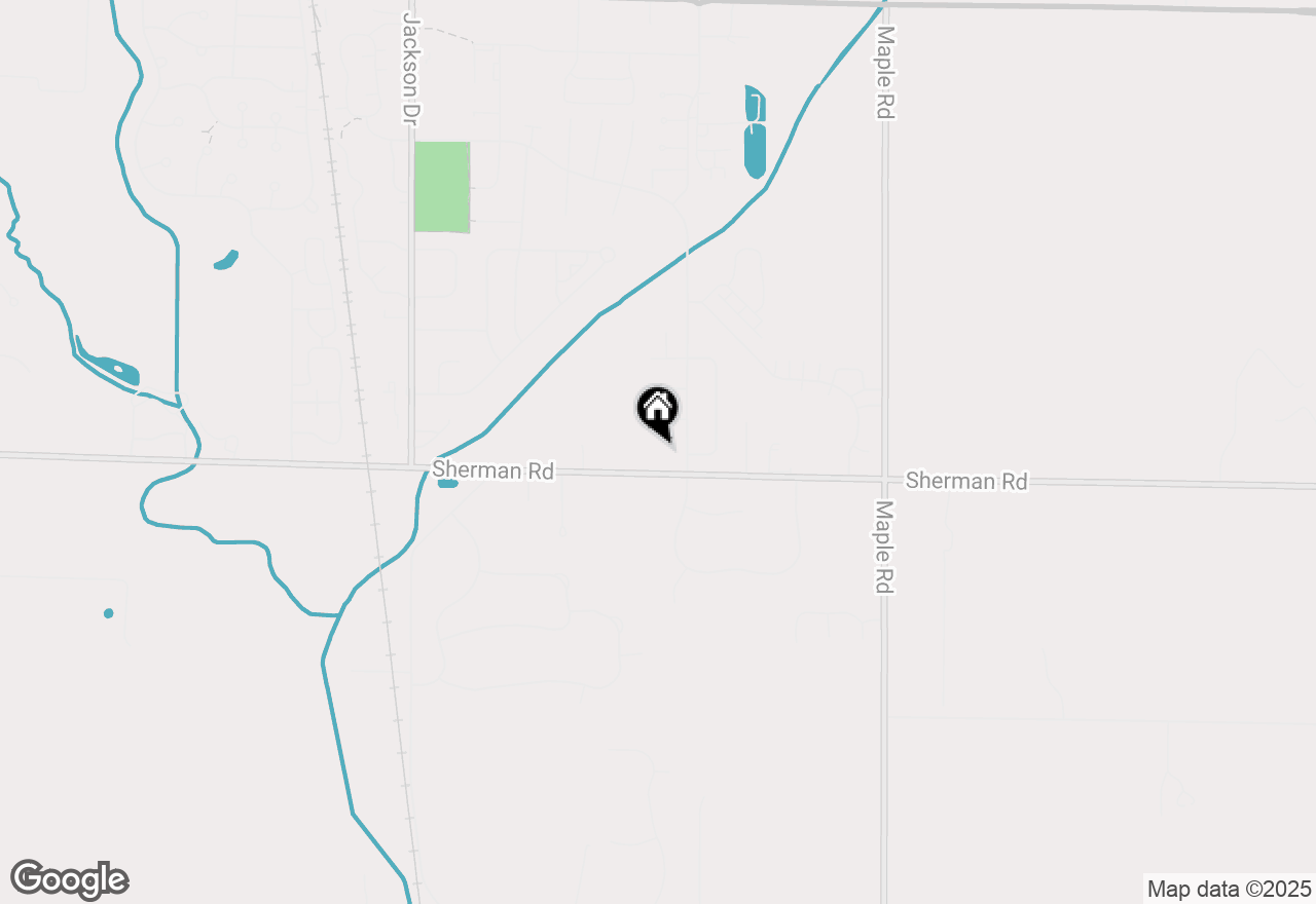 Map of N160W19570 Sherman Rd, Jackson, WI 53037