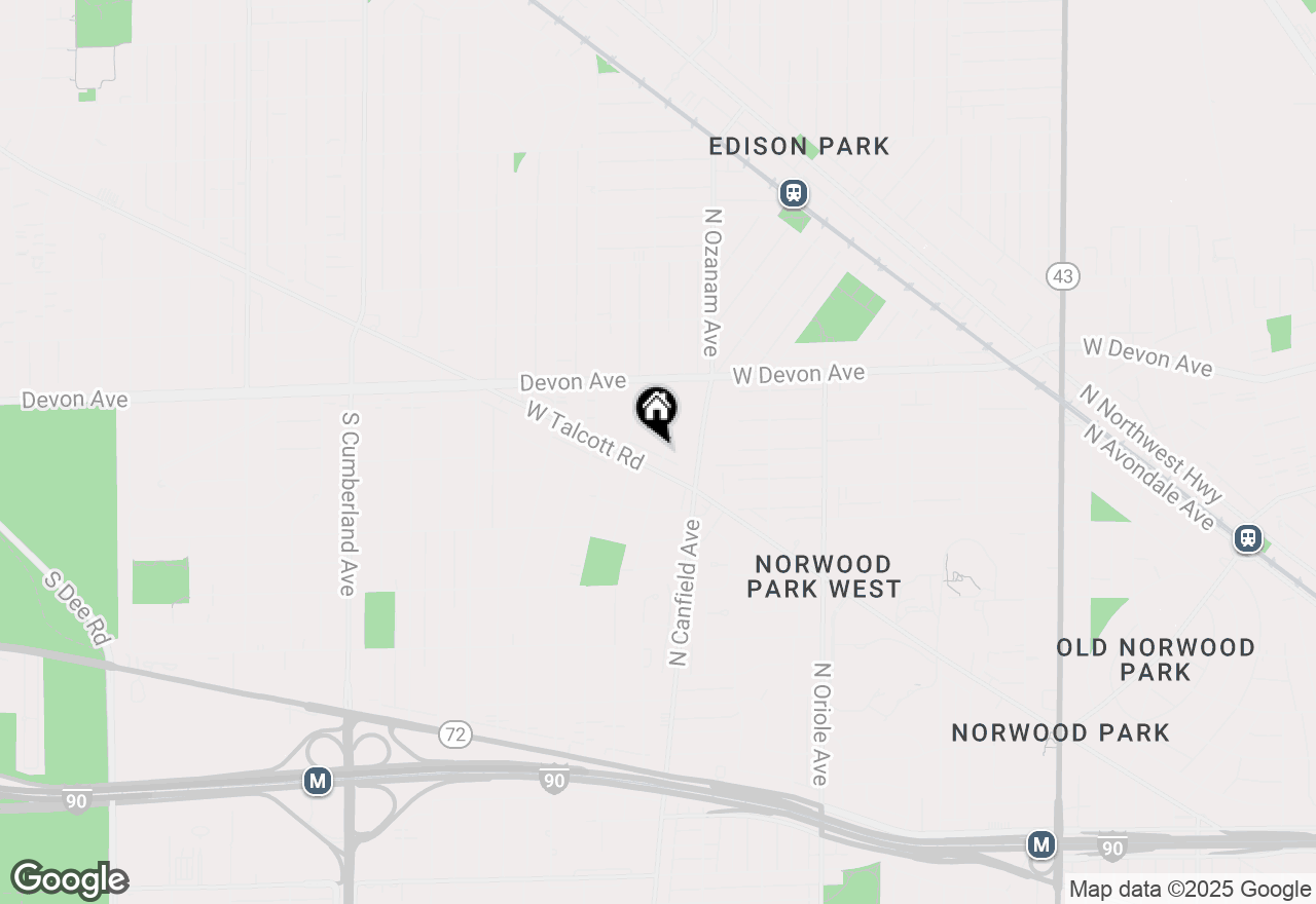 Map of 1324 Grove Avenue, Park Ridge, IL 60068