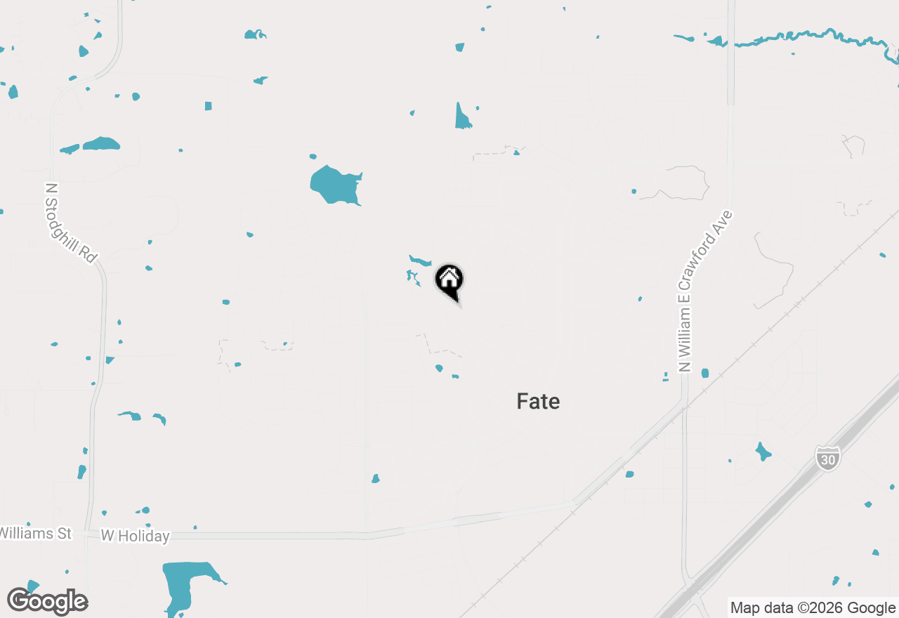 Map of 107 King Court, Fate, TX 75087