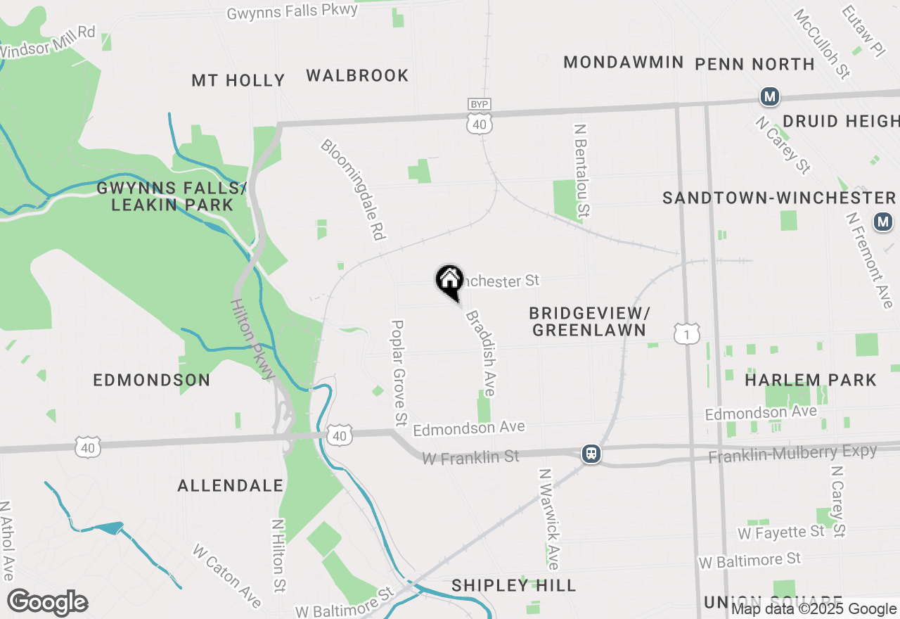 Map of 2707 Riggs Avenue, Baltimore, MD 21216