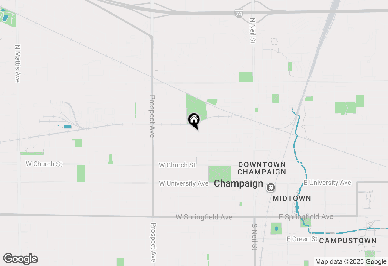 Map of 605 N Lynn Street, Champaign, IL 61820