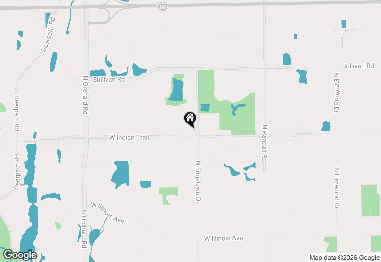 Map of 1916 Ash Court, Aurora, IL 60506