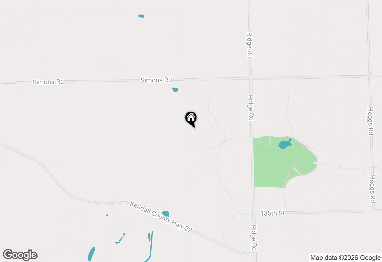 Map of 27109 Rustic Wood Lane, Plainfield, IL 60585