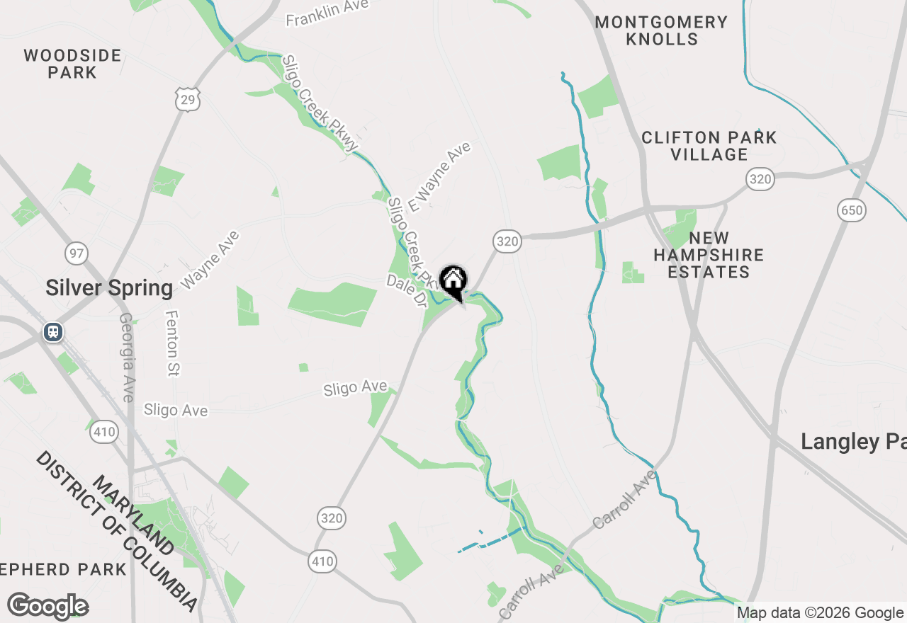 Map of 8313 Piney Branch Road, Silver Spring, MD 20910
